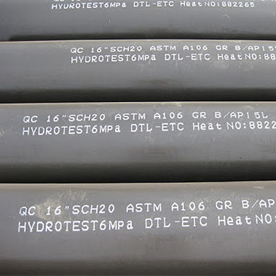 สังกะสี Astm A106 ท่อเหล็กคาร์บอนไม่มีรอยต่อ 4mm