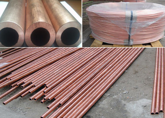 ท่อทองแดงท่อทองแดง C12200 มาตรฐาน ASTM ตรงในขนาดต่างๆ
